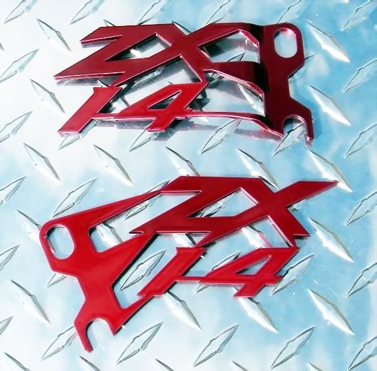 Kawasaki ZX14 Cut-Out Heel Guards / Ankle Plates ZZR1400 ZX14R